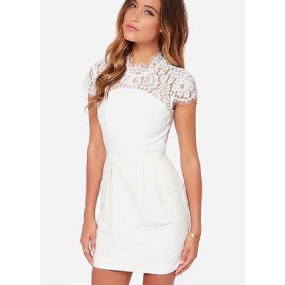 Keepsake White Lace Dress